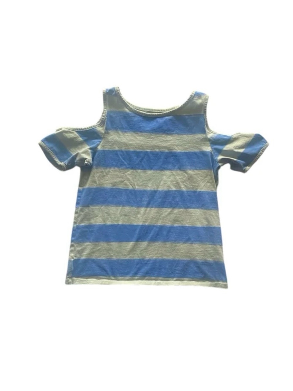Tea Collection Stripe Cold Shoulder Shirt size 14